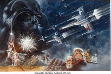 La pintura que presentó "Star Wars" al mundo se vende por $3,9 millones en una subasta