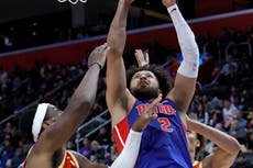 Pistons igualan récord de la NBA por equilibrio anotador en victoria 142-115 sobre Hawks