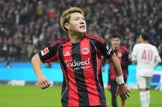 El japonés Ritsu Doan impulsa la necesitada del Frankfurt ante el Augsburg en la Bundesliga