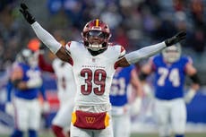 Commanders vencen a los Giants 29-21 y rompen racha de ocho derrotas