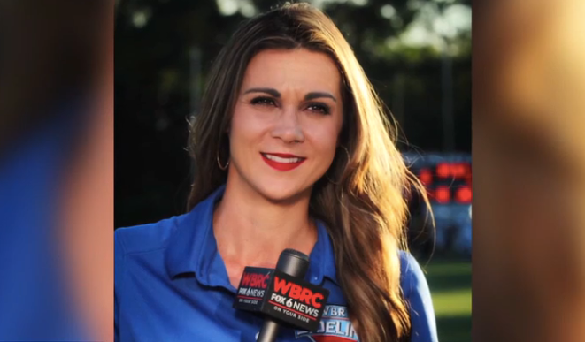 Christina Chambers fue reportera deportiva en WBRC y se desempeñó como docente de periodismo televisivo