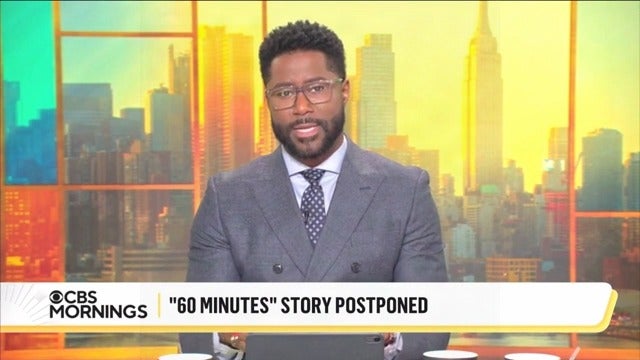 El conductor de CBS Mornings, Nate Burleson, leyó un informe sobre la decisión de la cadena de retirar a último momento un segmento de 60 Minutes sobre CECOT