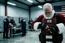 Santa arresta inmigrantes para ICE en nuevo video de IA de la administración de Trump