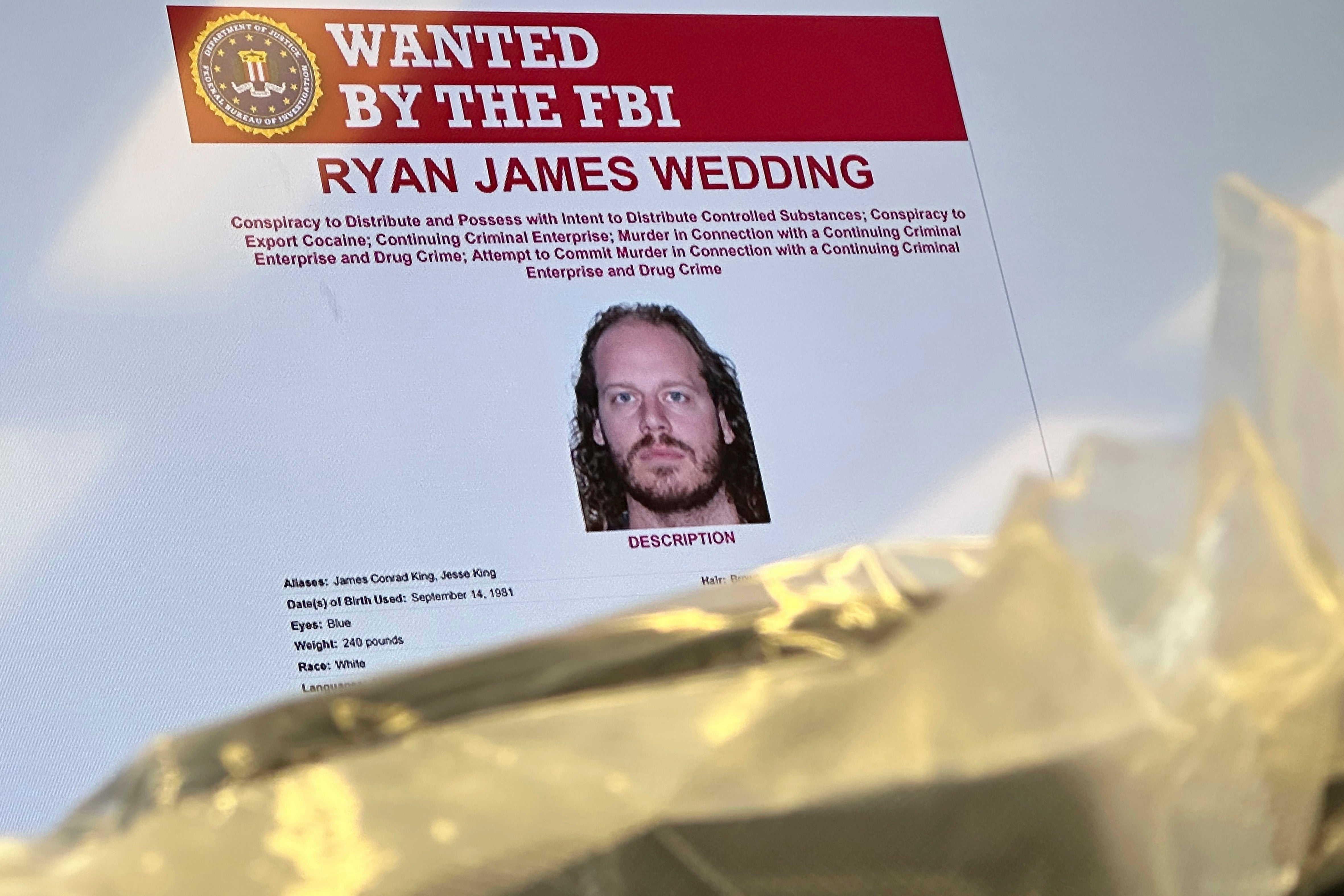 El exsnowboarder olímpico Ryan Wedding, quien figuraba en la lista de los fugitivos más buscados del FBI
