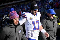 McDermott: QB Josh Allen no entrenará el martes por dolor en el pie derecho