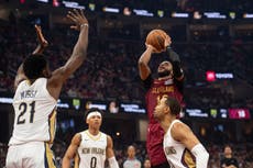 Mitchell y Merrill impulsan victoria 141-118 de los Cavs ante Pelicans