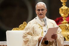 El papa León XIV recuerda el sufrimiento de Gaza en su primera homilía navideña y pide paz