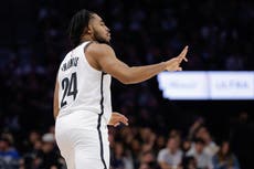 Thomas anota 30 puntos tras lesión de isquiotibiales y Nets vencen a Timberwolves por 123-107