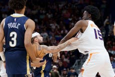 La NBA suspende a Alvarado y Williams por pelea en el juego Pelicans-Suns
