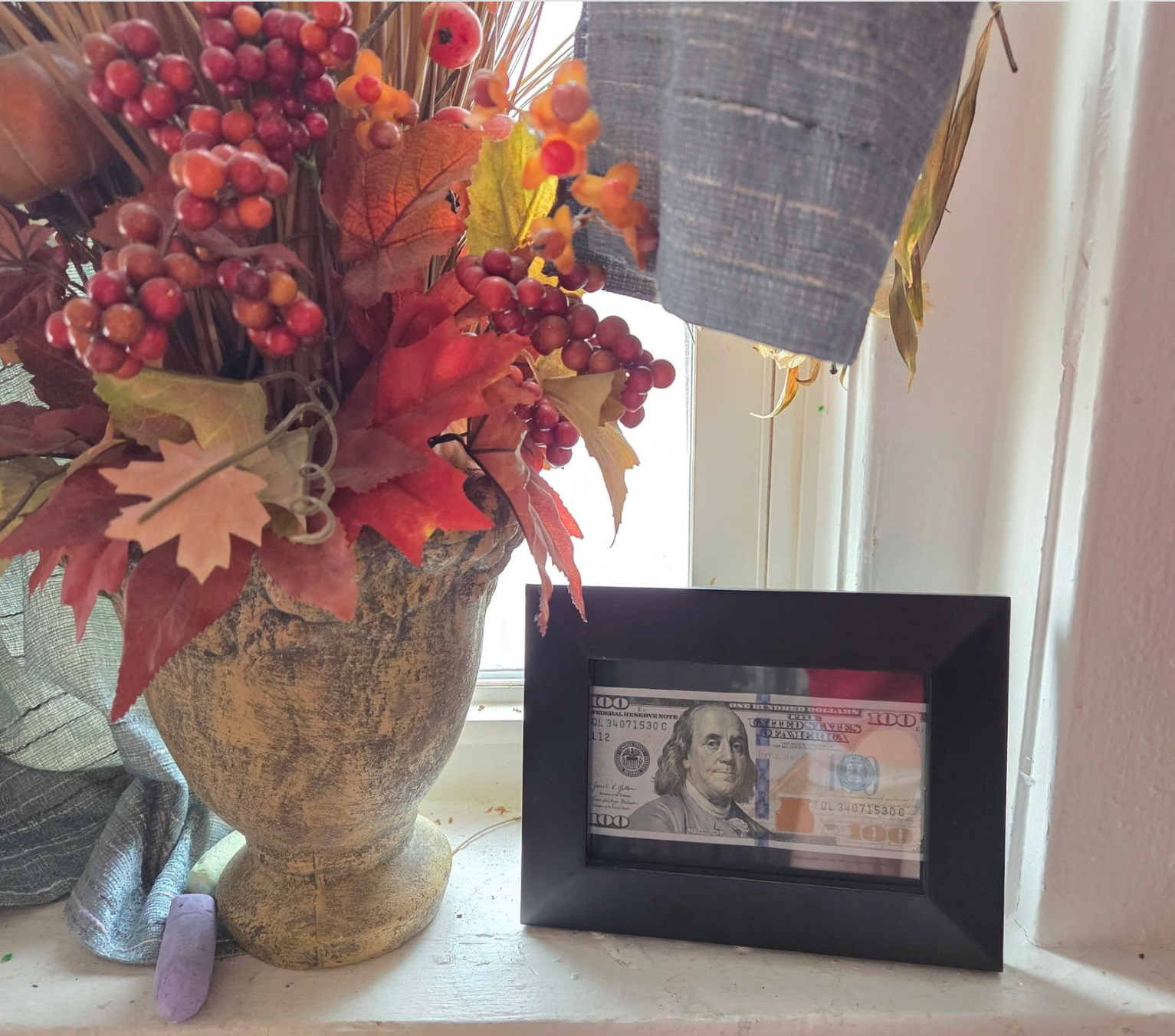 Gentry explicó que no se atrevía a gastar los 600 dólares que Swift y Kelce le habían regalado