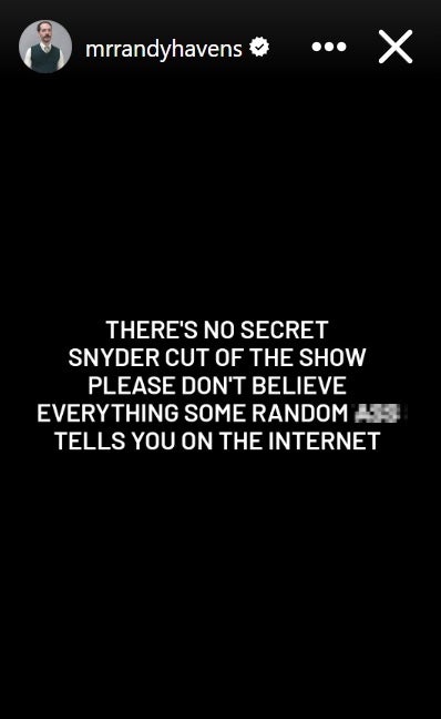 Publicación de Havens en Instagram