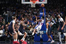 Tyrese Maxey anota 34 puntos en gran actuación y los 76ers vencen 123-108 a los Mavs