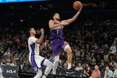 Booker anota 20 en el primer cuarto y termina con 33 en la victoria de Suns 129-102 sobre Kings