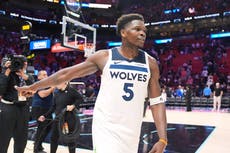 Edwards y Reid suman 62 puntos, Timberwolves ganan 125-115 y rompen racha de 4 victorias del Heat