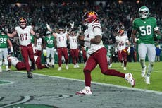 El plan B de Eagles fracasa con derrota 24-17 ante Commanders y pierden opción al No. 2 de la NFC