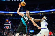 Avdija anota 33 en la última racha mientras Trail Blazers aplastan 137-117 al Jazz