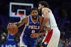 Embiid y George lideran a los 76ers en victoria 131-110 sobre los Wizards