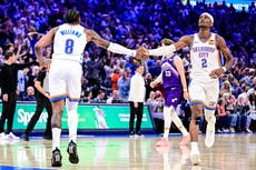 Gilgeous-Alexander brilla con 46 puntos y Thunder frena rara mala racha al vencer a Jazz en alargue