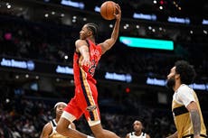 Pelicans rompen racha de nueve derrotas al vencer 128-107 a Wizards