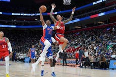 Leonard, Collins y Harden lideran remontada de Clippers 98-92 ante Pistons