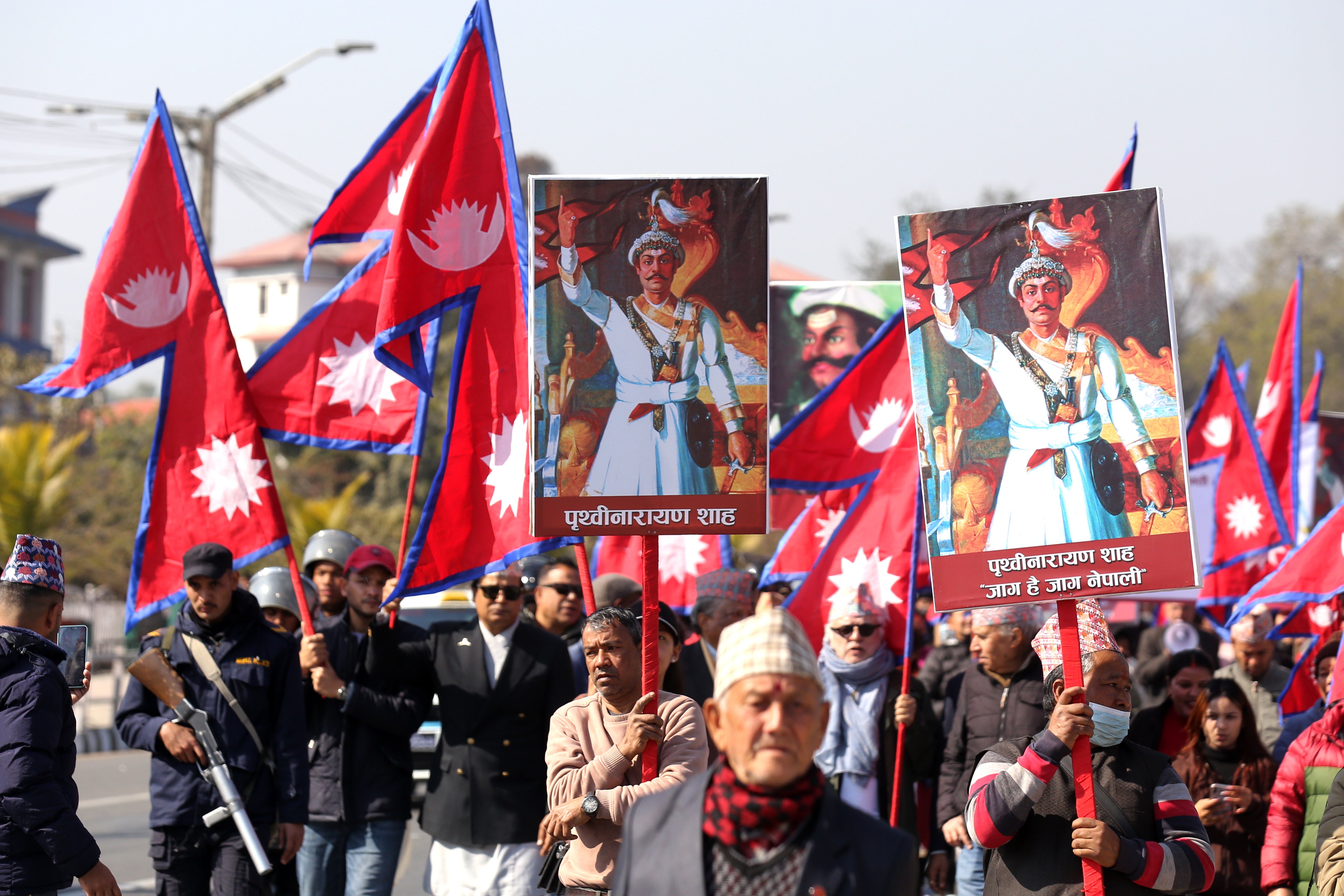 NEPAL-MARCHA MONÁRQUICA
