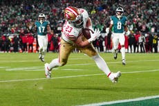 Purdy y los 49ers eliminan 23-19 a los campeones Eagles en juego de comodines