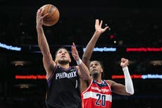 Suns superan 122-93 a Wizards para su décima victoria en 13 juegos