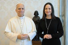 El papa León XIV se reúne con la líder opositora venezolana María Corina Machado