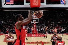 Con 28 puntos de Durant, Rockets sacan victoria 119-113 ante Bulls