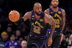 LeBron roza el triple-doble y Doncic suma 27 puntos en victoria de Lakers, 141-116 sobre Hawks