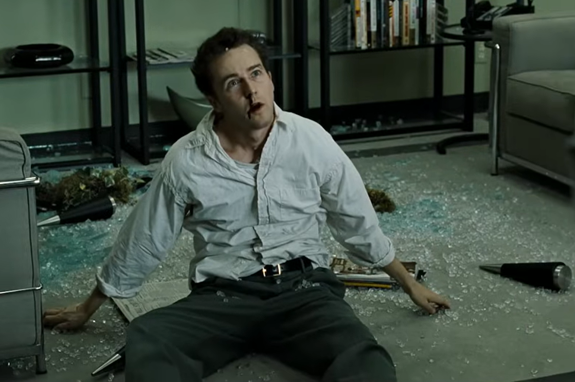 Edward Norton en ‘El club de la pelea’: ¿la renuncia compulsiva definitiva? (20th Century Fox)