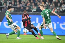 Eintracht Frankfurt y Werder Bremen empatan en un emocionante partido con seis goles