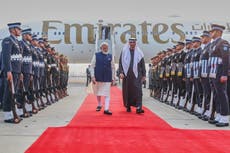 India acuerda impulsar comercio y lazos estratégicos con Emiratos Árabes