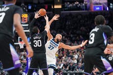 George anota 43 puntos y Jazz remonta para vencer a Timberwolves 127-122; Hardy llega a 100 triunfos