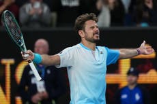Wawrinka, de 40 años, hace historia en el Abierto de Australia al ganar tras 4 horas y media