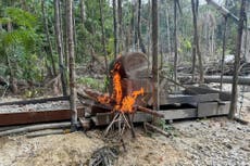 Operativo internacional contra la minería de oro en la Amazonía deja 200 detenidos
