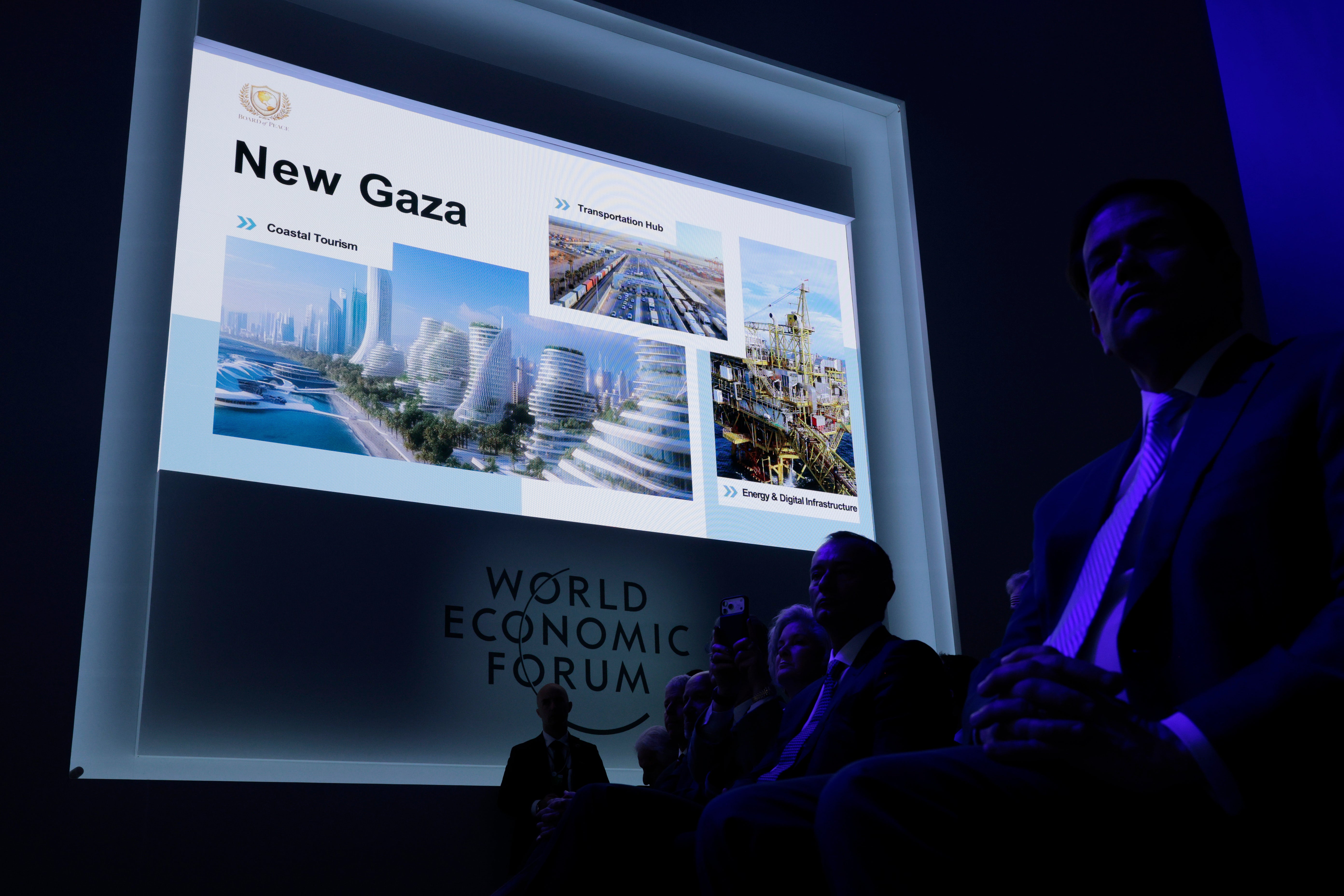 Trump desvela imágenes de su nueva visión de Gaza en la inauguración de la Junta de Paz