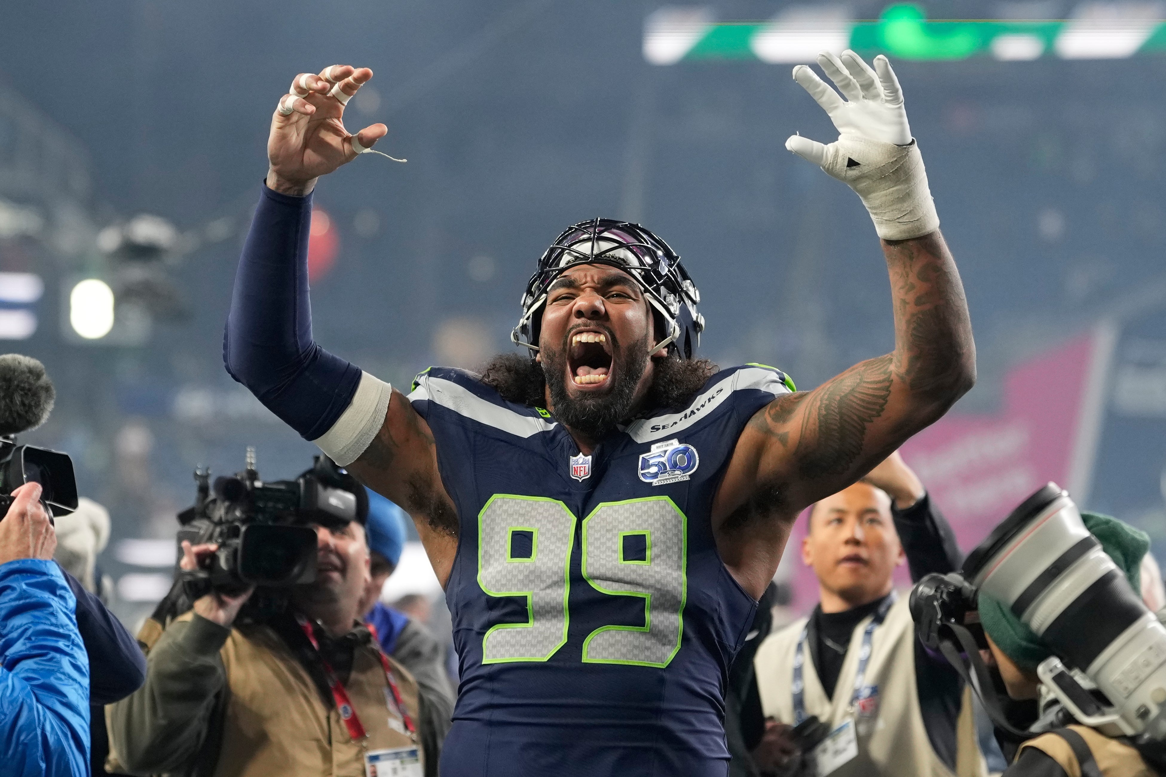 Seahawks y Rams se enfrentan por 3ra vez, ahora con el pase al Super Bowl en juego