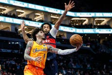 Hornets superan 119-115 a Wizards, que pierden su noveno encuentro consecutivo