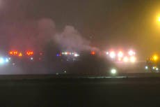 Avión privado con 8 personas a bordo se estrella al despegar en Maine, dice la FAA