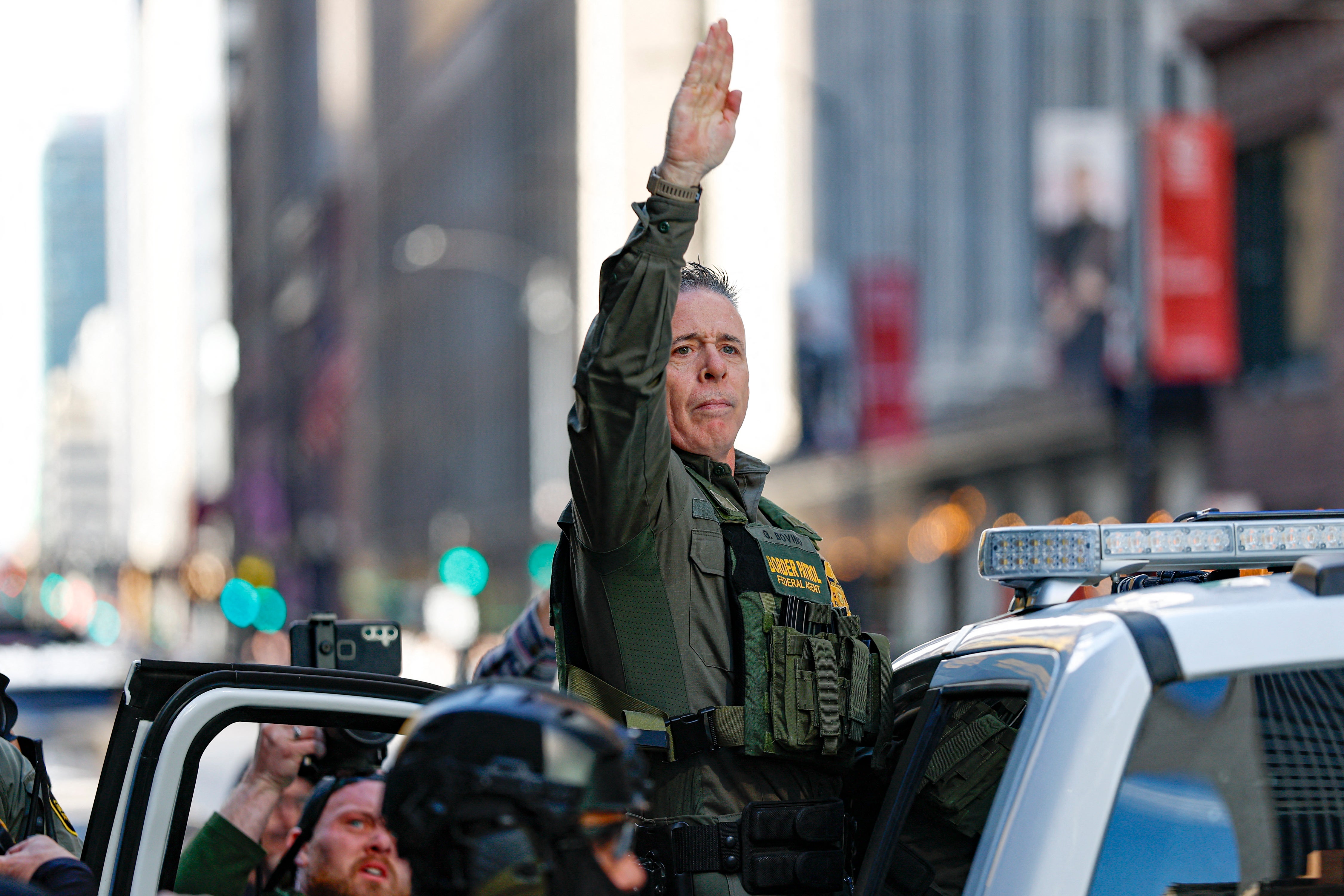 Gregory Bovino, alto cargo de la Patrulla Fronteriza que se ha convertido en el rostro representativo de la nueva postura de aplicación de la ley
