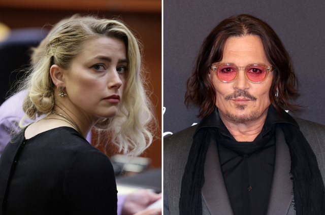 <p>Amber Heard (izquierda) se ha mantenido mayormente alejada del ojo público tras su contundente derrota en el juicio por difamación de 2022 contra su exesposo Johnny Depp (derecha)</p>