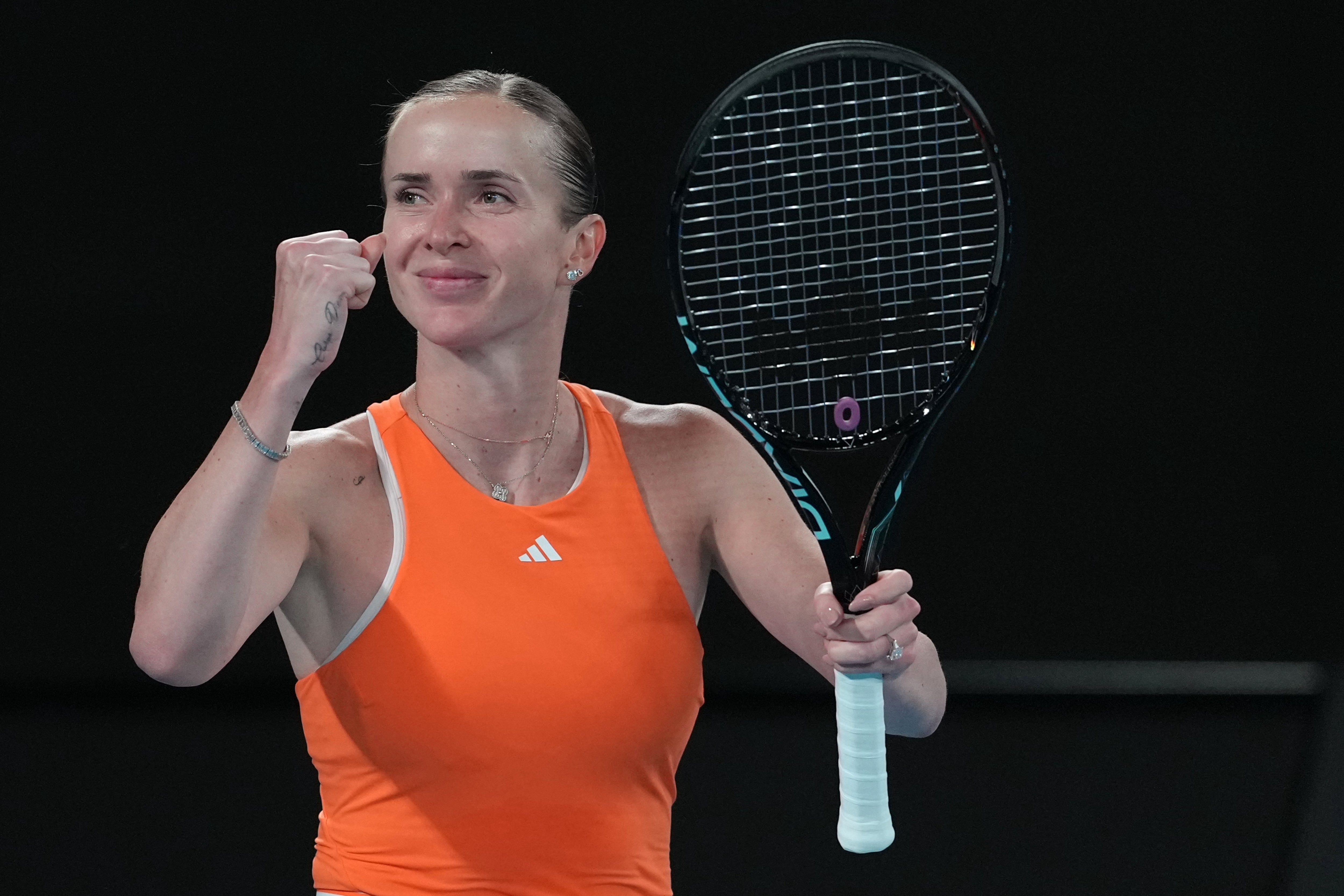 Elina Svitolina celebra su victoria