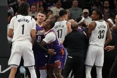Suns vencen a Nets por 106-102 tras altercado en el último cuarto