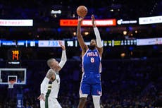 La NBA suspende 25 juegops a Paul George de los 76ers de Filadelfia por violar política antidrogas