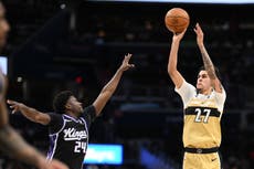 Wizards superan 116-112 a Kings con el mejor registro de puntos del novato Will Riley en la campaña