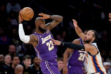 Knicks vencen a Lakers y arruinan el 32º juego de temporada regular de LeBron en el MSG