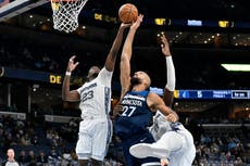 Los Grizzlies rompen racha de seis derrotas al vencer 137-128 a los Timberwolves