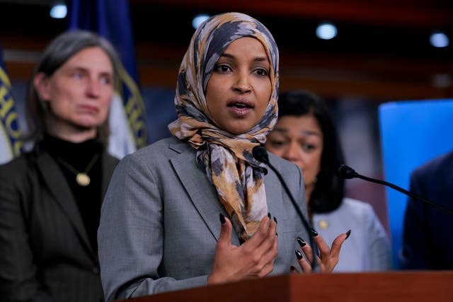 <p>La representante Ilhan Omar ha sido una figura controvertida entre los republicanos, en parte por su tono combativo</p>