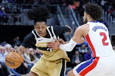 Riley y Cooper lideran a unos Wizards diezmados para vencer 126-117 a Pistons